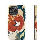 Japanese Crane Wave Tough iPhone Case - MVB STUDIO STORE