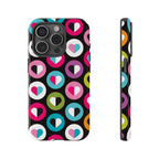 Colourful Hearts Tough iPhone Case - MVB STUDIO STORE