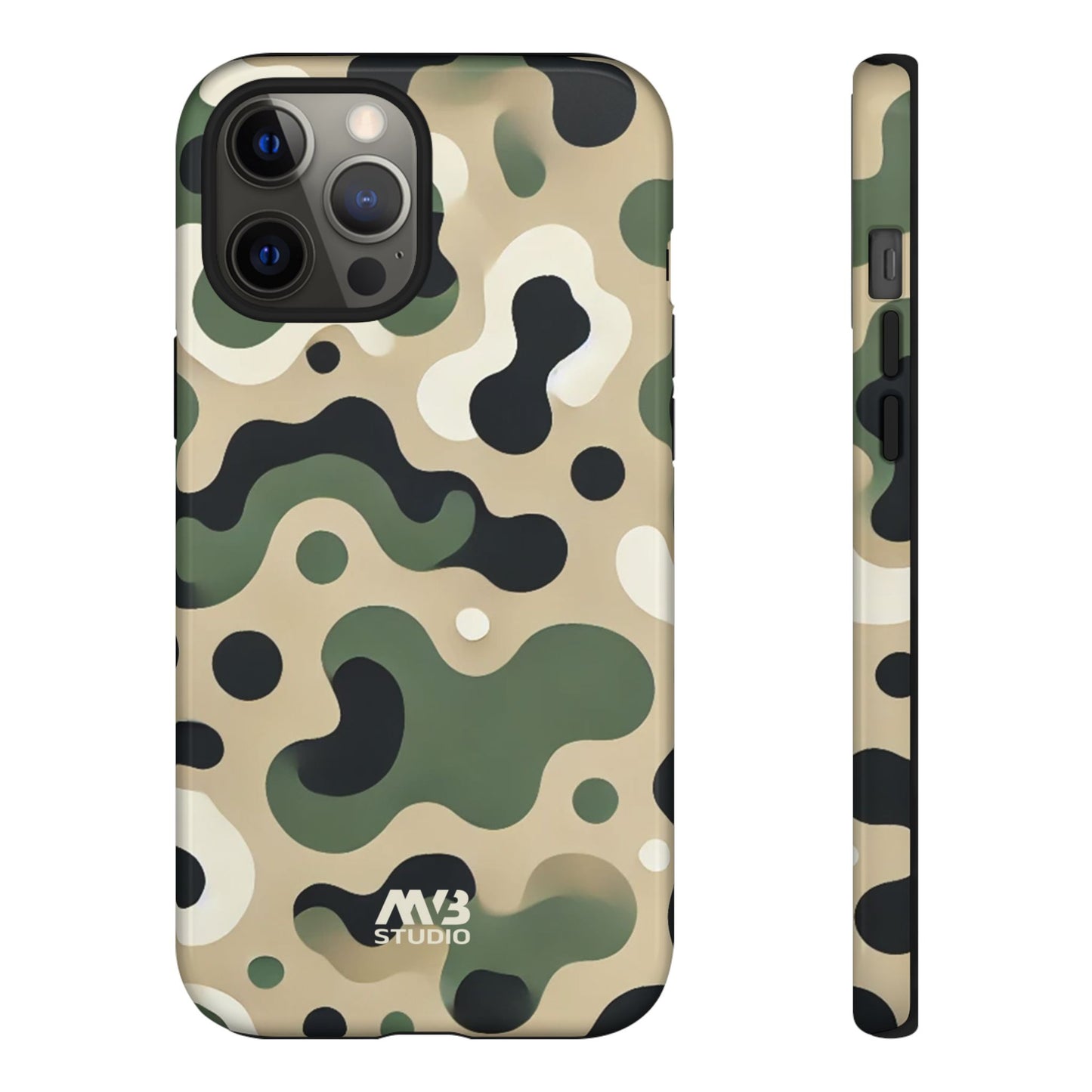 Forest Green Camo Tough Phone Case - iPhone