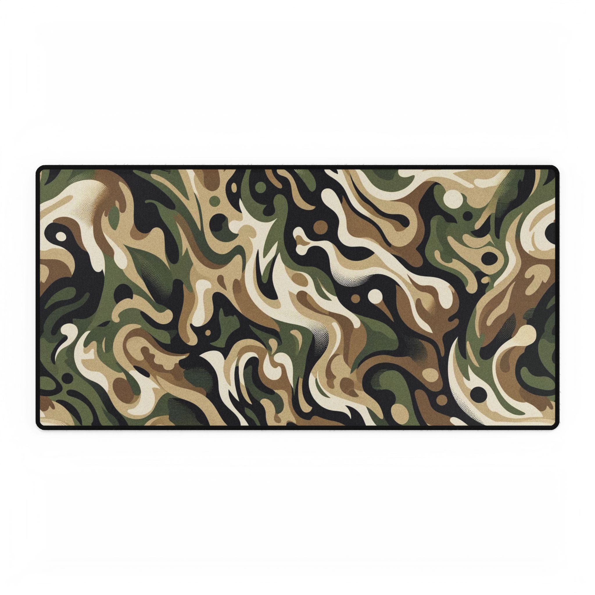 Camo Swirl XXL Desk Mat — Large Gaming & Office Mouse Pad