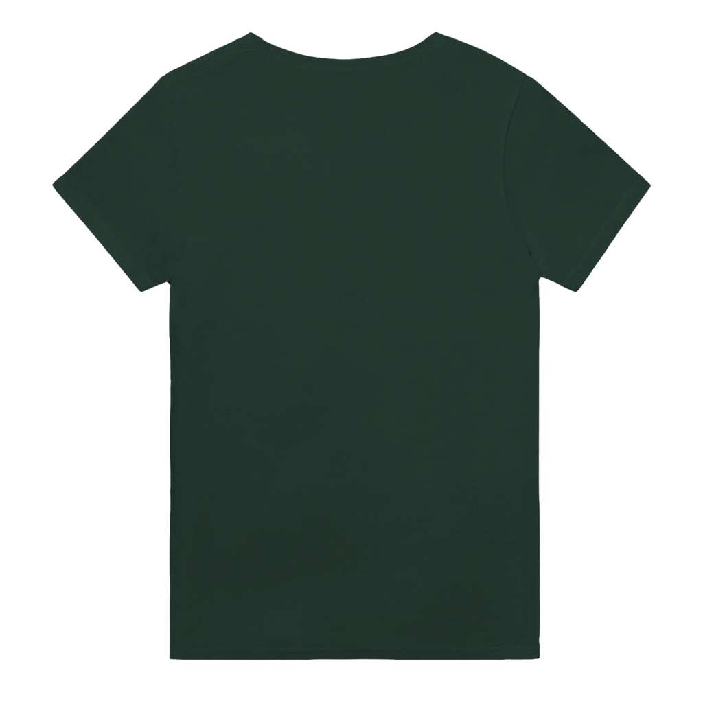 Showing the back of the T-shirt