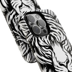 Black & White Tiger Tough iPhone Case - MVB STUDIO STORE