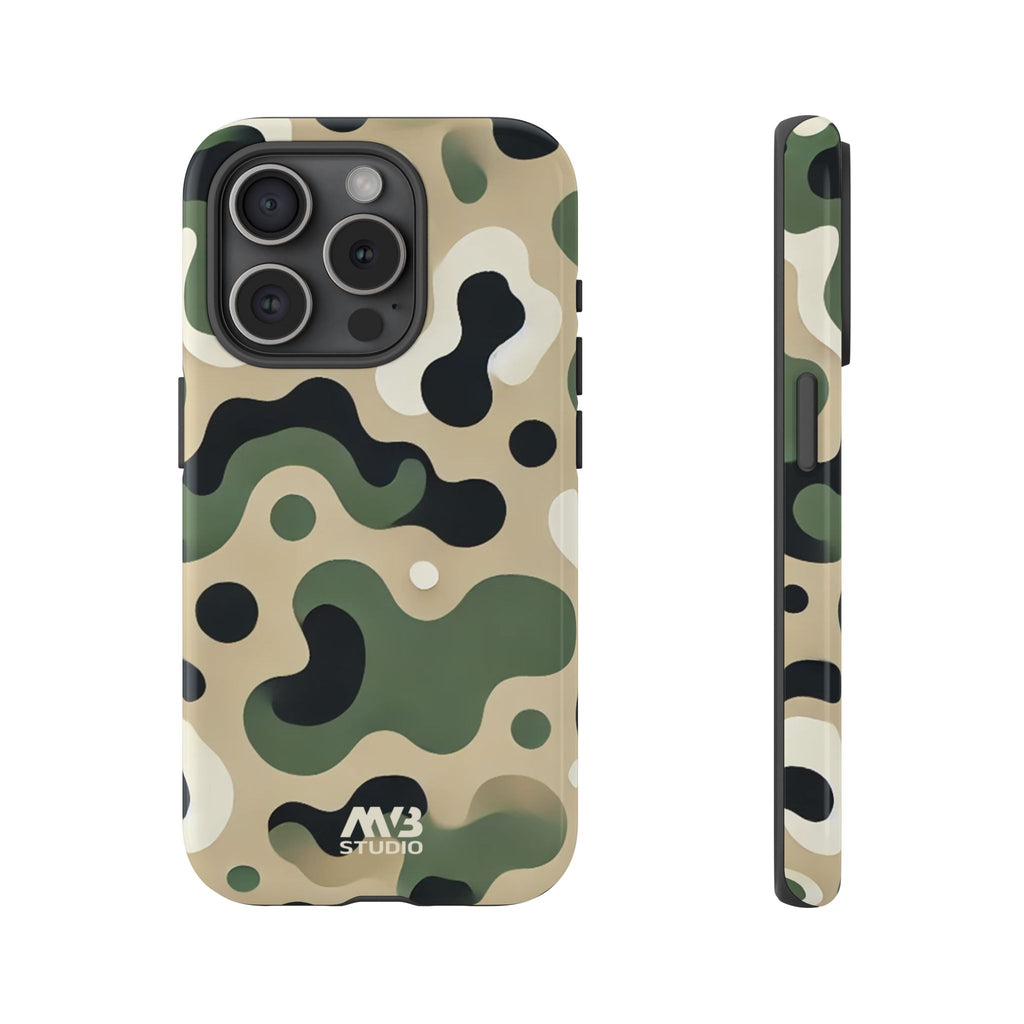 Green Camouflage Tough iPhone Case - MVB STUDIO STORE