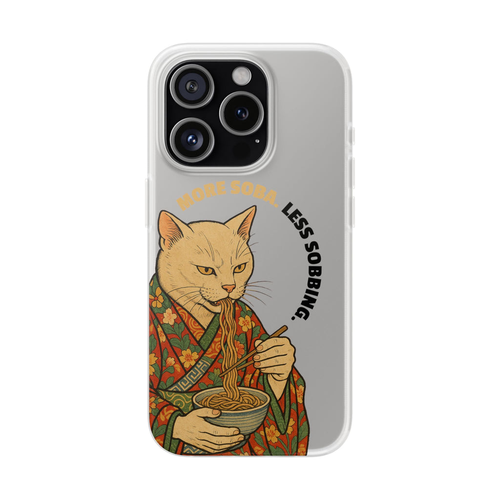 More Soba. Less Sobbing. Soft Flexi Case - iPhone - MVB STUDIO STORE