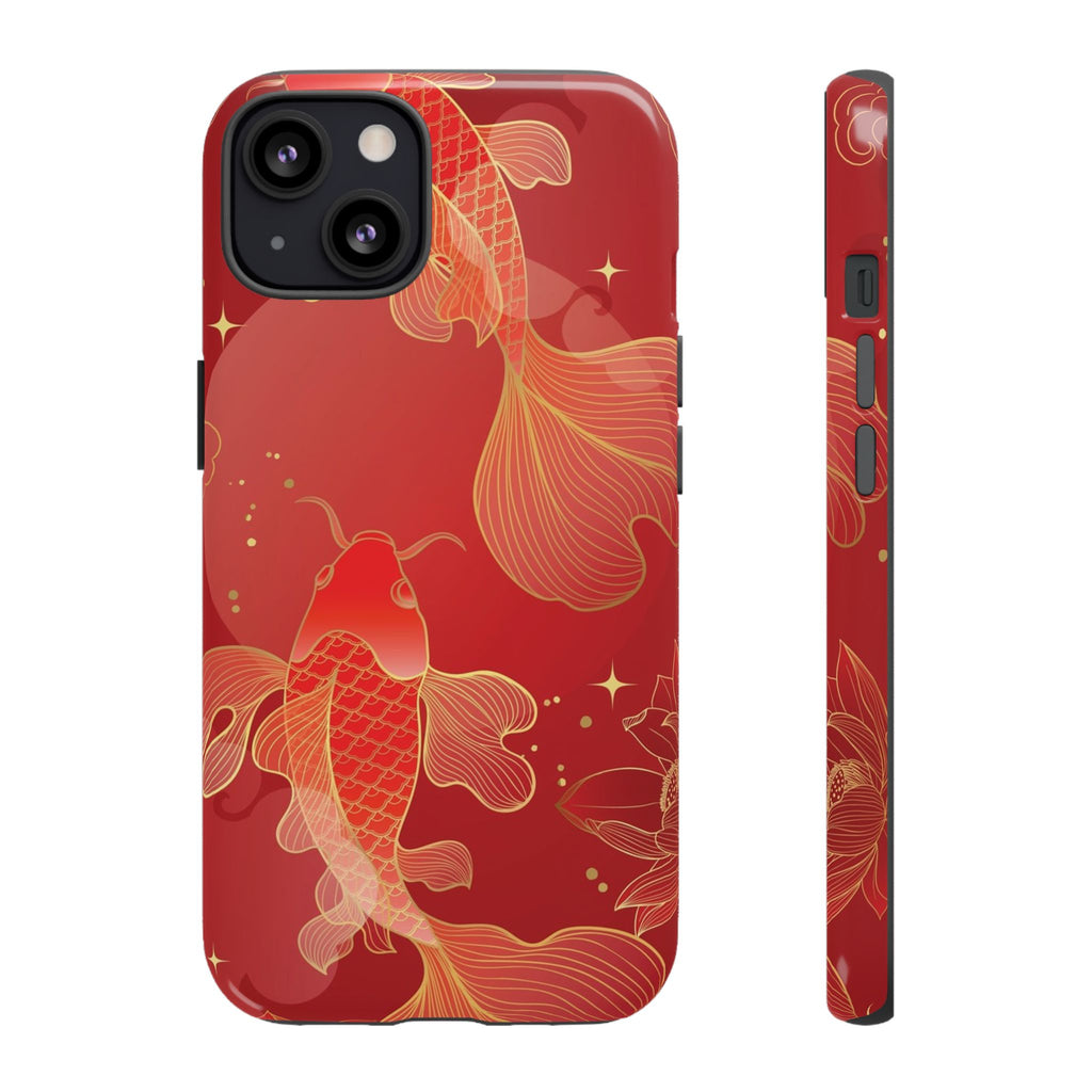 Red Koi Tough iPhone Case - MVB STUDIO STORE