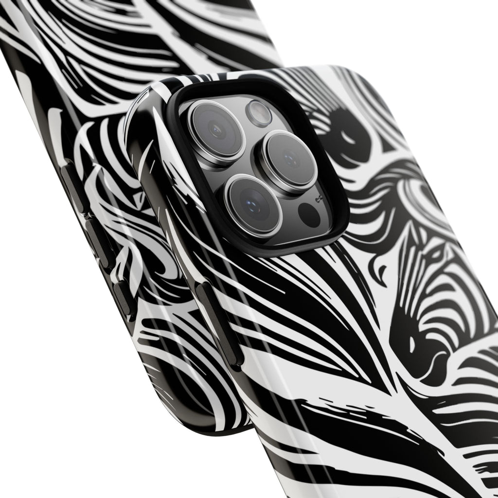 Abstract Zebra Tough iPhone Case