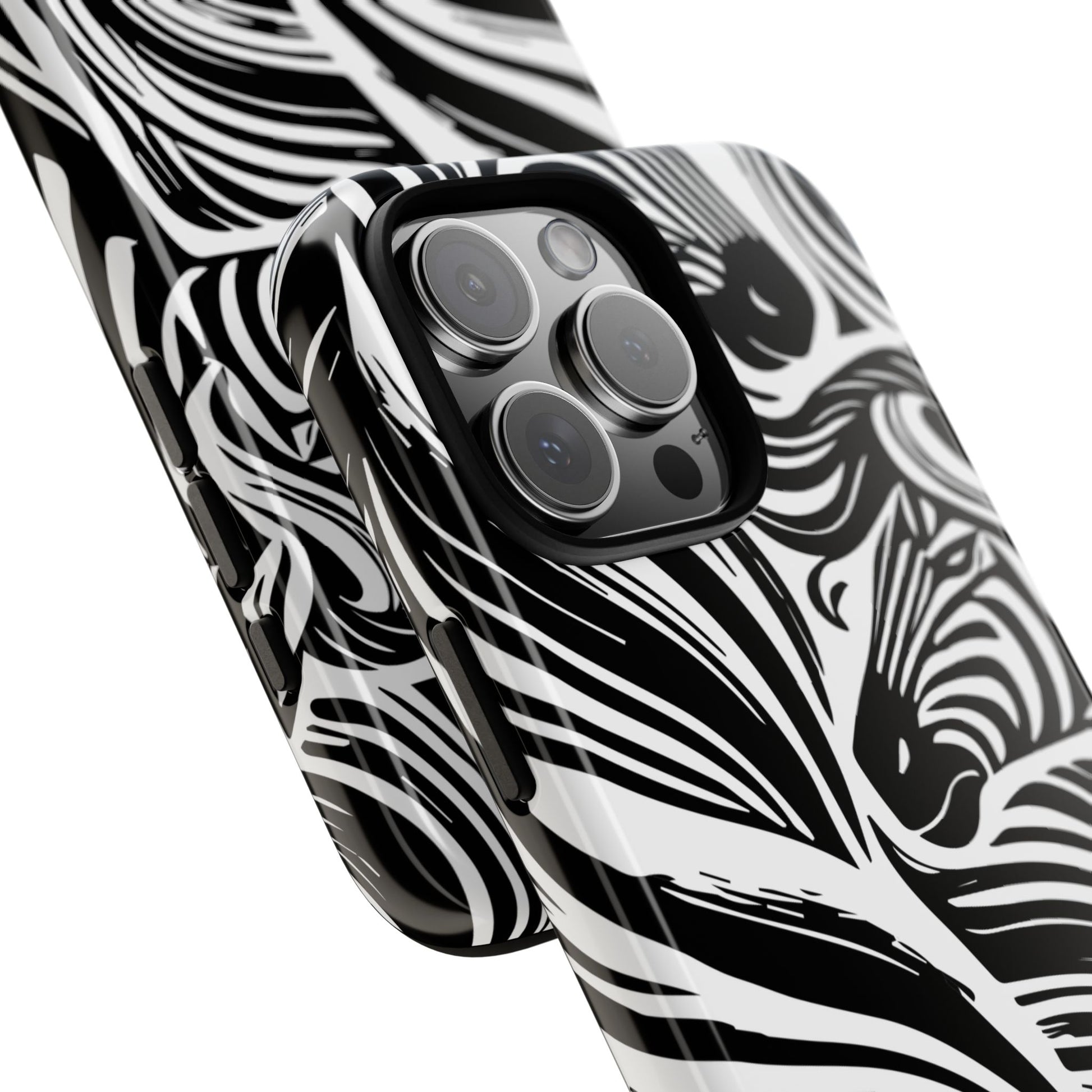 Abstract Zebra Tough iPhone Case