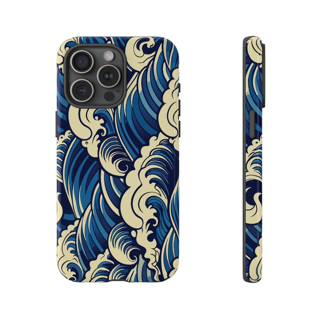 Blue Ocean Wave Tough iPhone Case - MVB STUDIO STORE