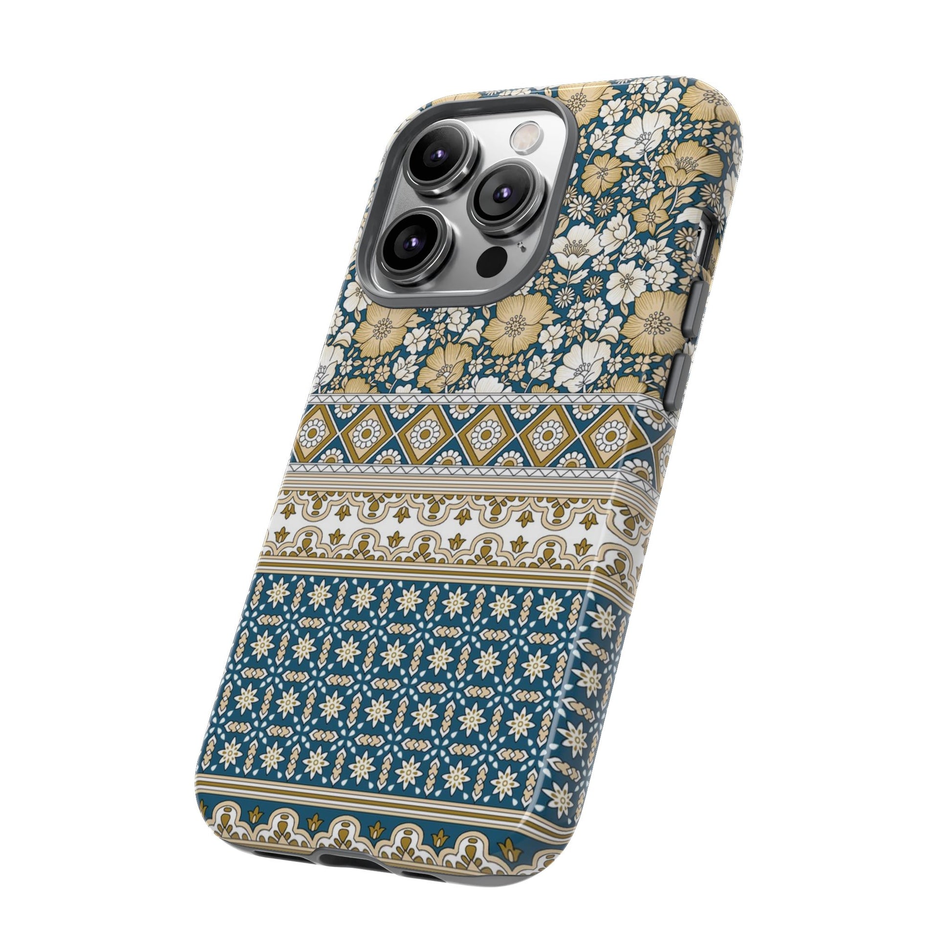 Vintage Floral Tough Phone Case for iPhone 14 models