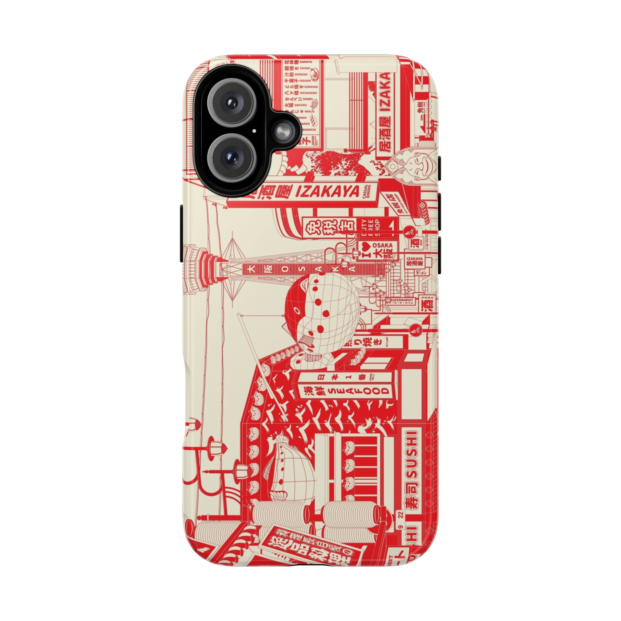 Osaka Sketch Tough iPhone Case - MVB STUDIO STORE