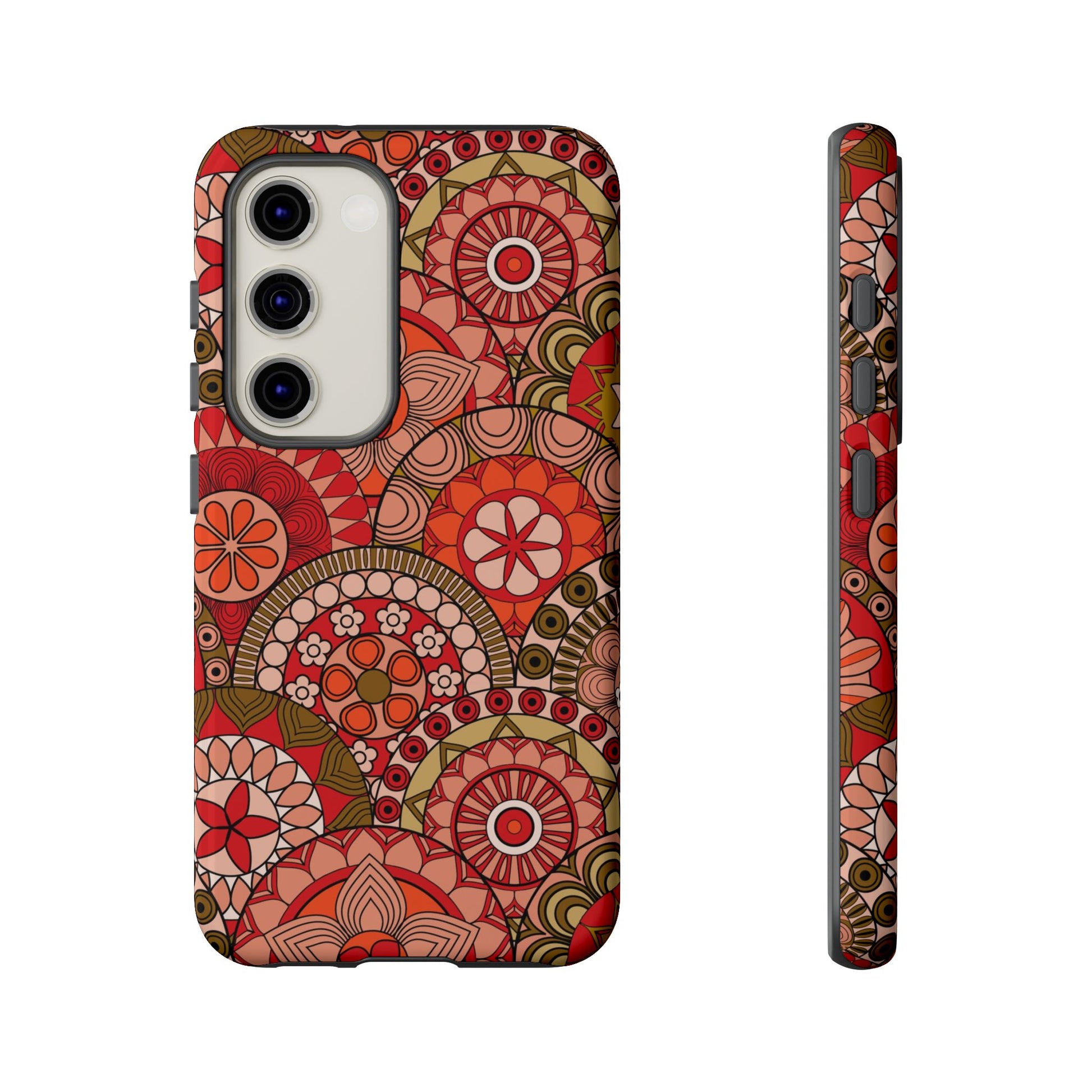 Boho Mandala Flower Tough Samsung Phone Case