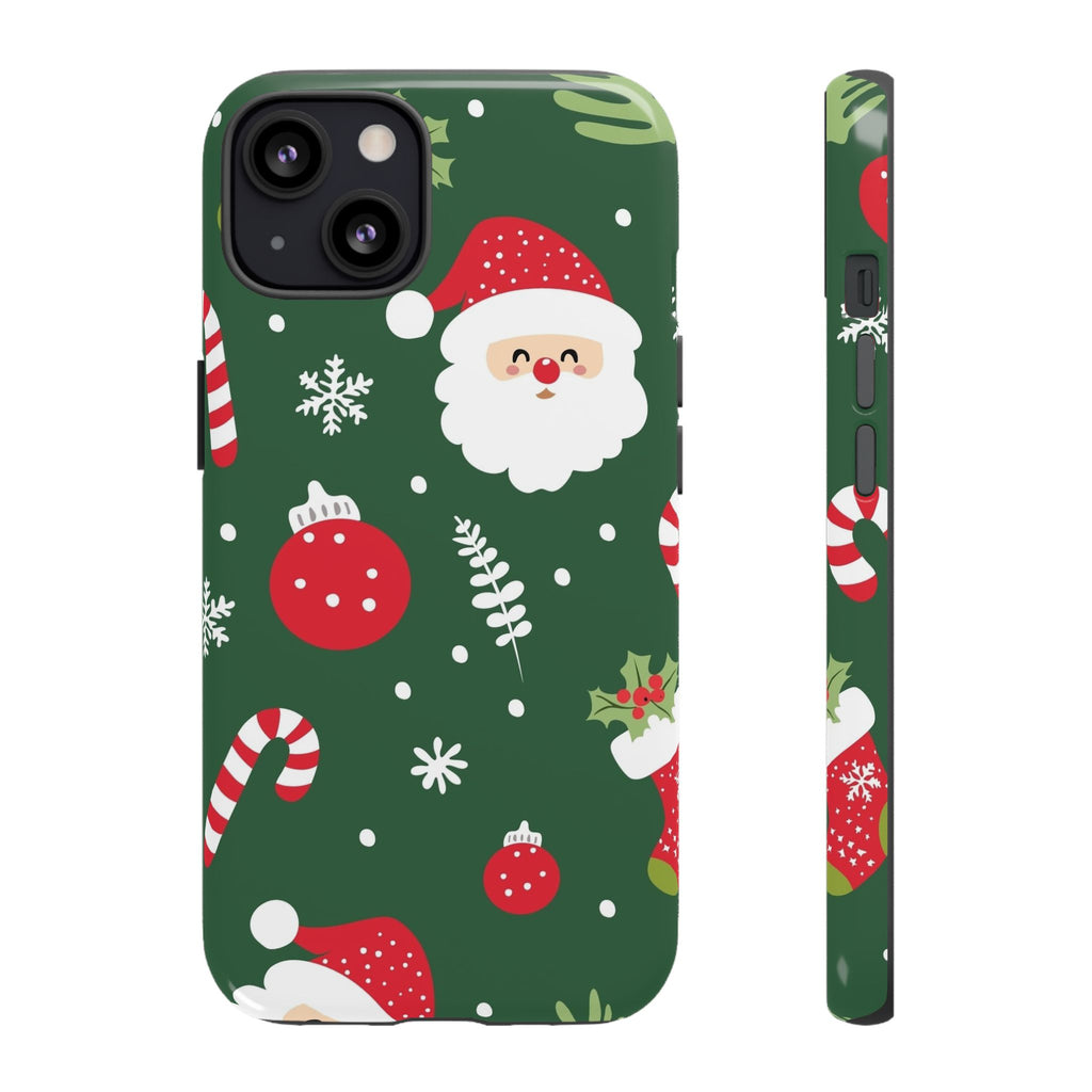 Green Christmas Tough iPhone Case - MVB STUDIO STORE