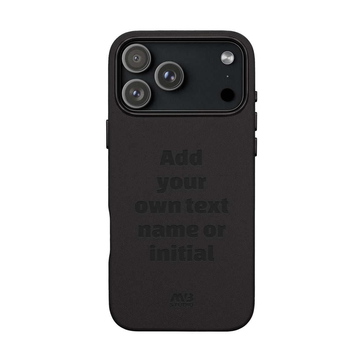 iPhone 18 Pro Max Engraved PU Leather Case
