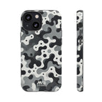 Black & White Camouflage Tough iPhone Case - MVB STUDIO STORE