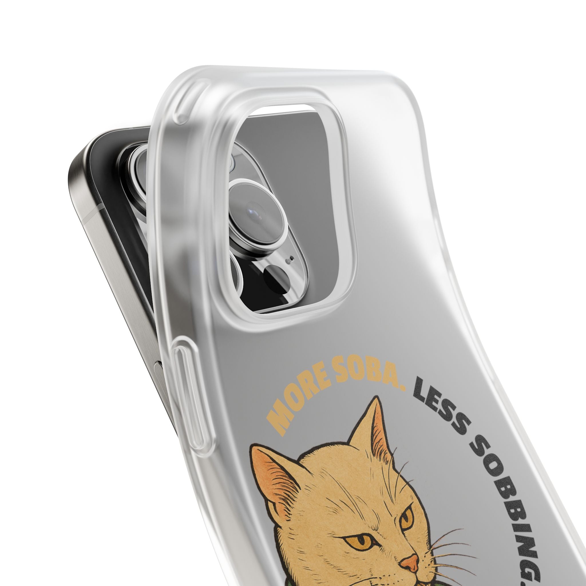 More Soba. Less Sobbing. Soft Flexi Case - iPhone - MVB STUDIO STORE