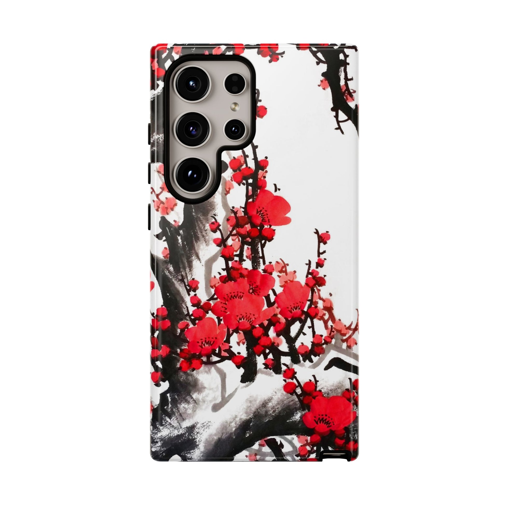 Plum Blossom Ink Tough Samsung Phone Case