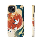 Japanese Crane Wave Tough iPhone Case - MVB STUDIO STORE