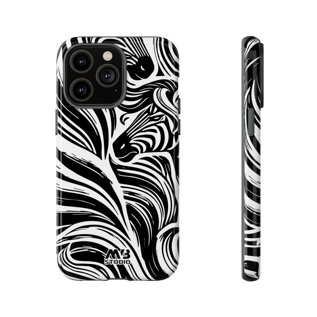 Abstract Zebra Tough iPhone Case - MVB STUDIO STORE