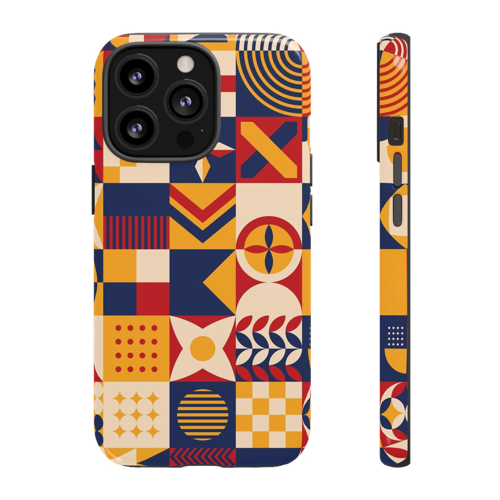 Geometric Pattern Tough iPhone Case - MVB STUDIO STORE