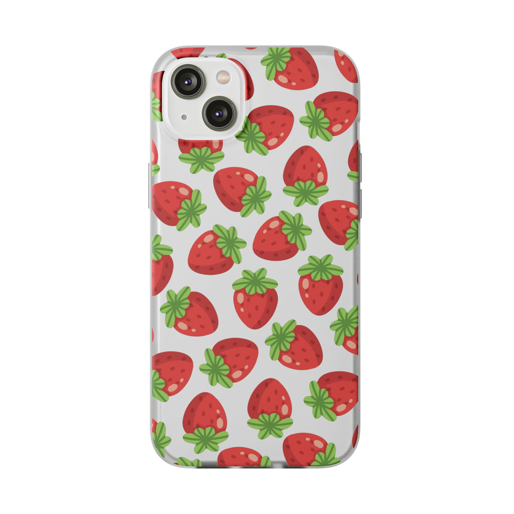 Strawberry Soft Flexi Case - iPhone - MVB STUDIO STORE