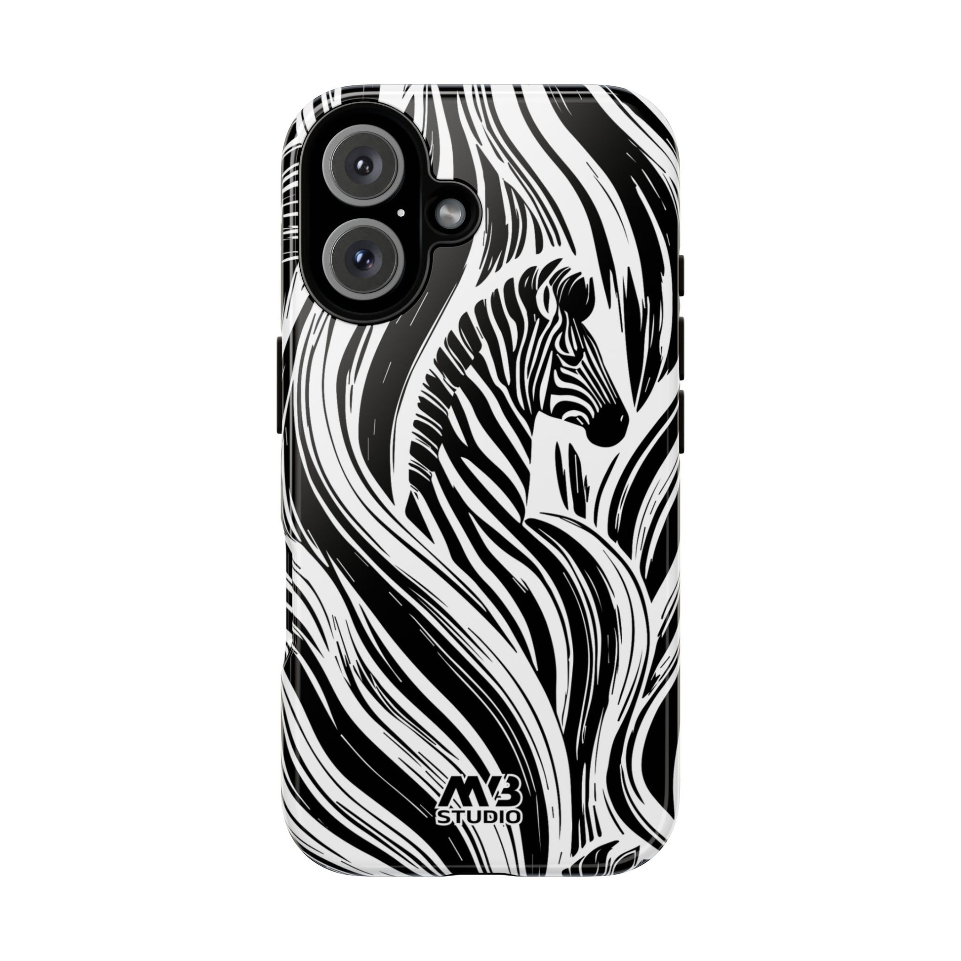 Zebra Stripes Tough iPhone Case