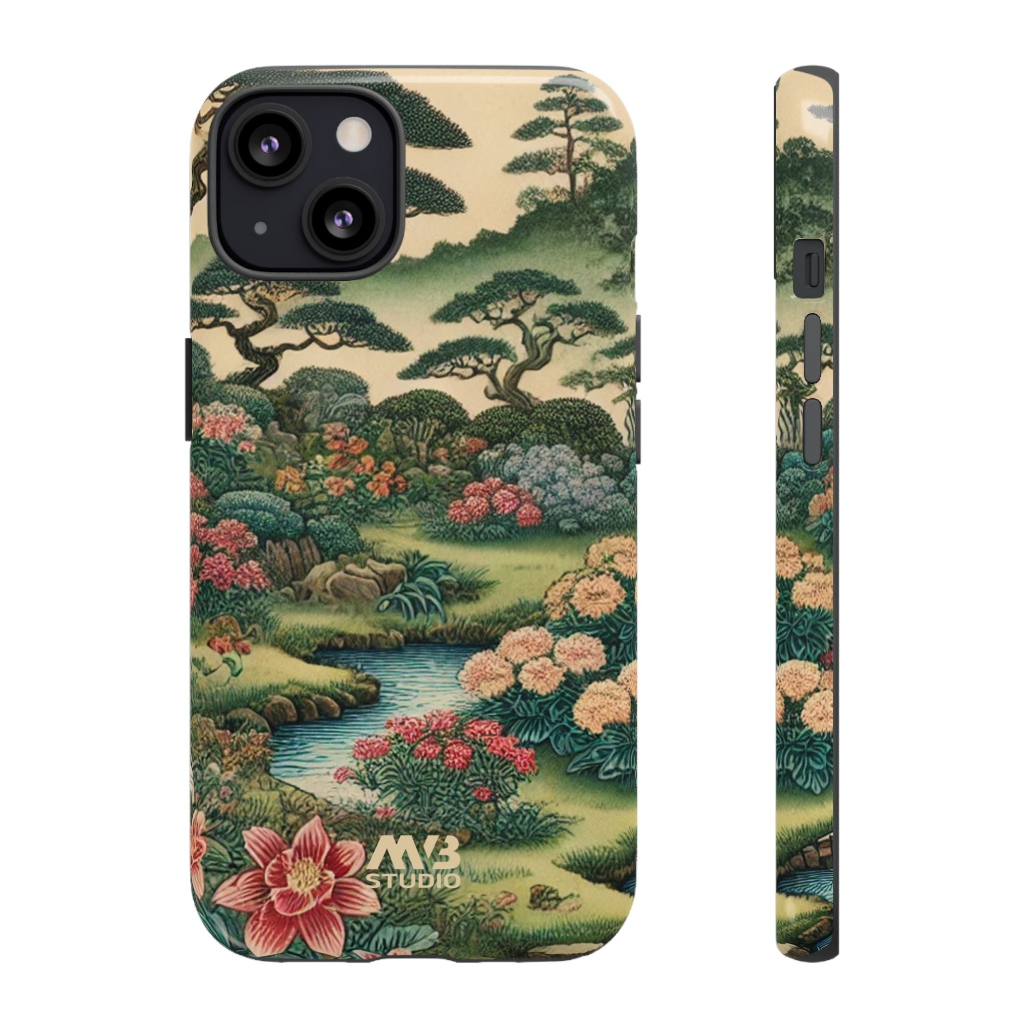 Japanese Botanical Garden Tough iPhone Case - MVB STUDIO STORE