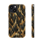 Black & Gold Terrains Tough iPhone Case - MVB STUDIO STORE