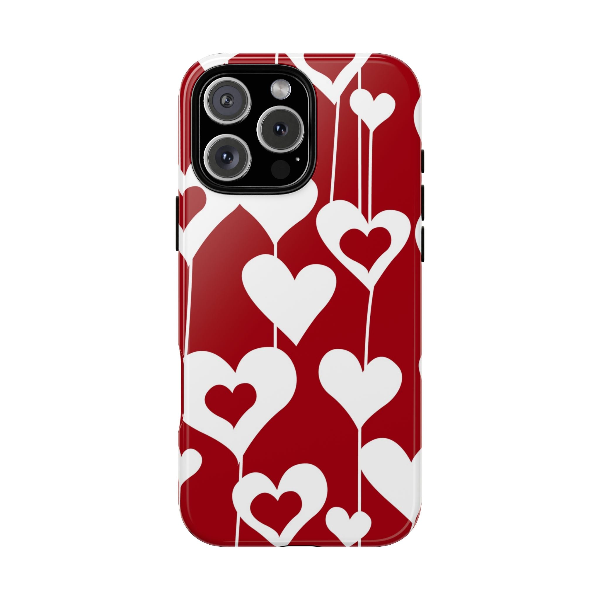 Red Dripping Hearts Tough iPhone Case - MVB STUDIO STORE