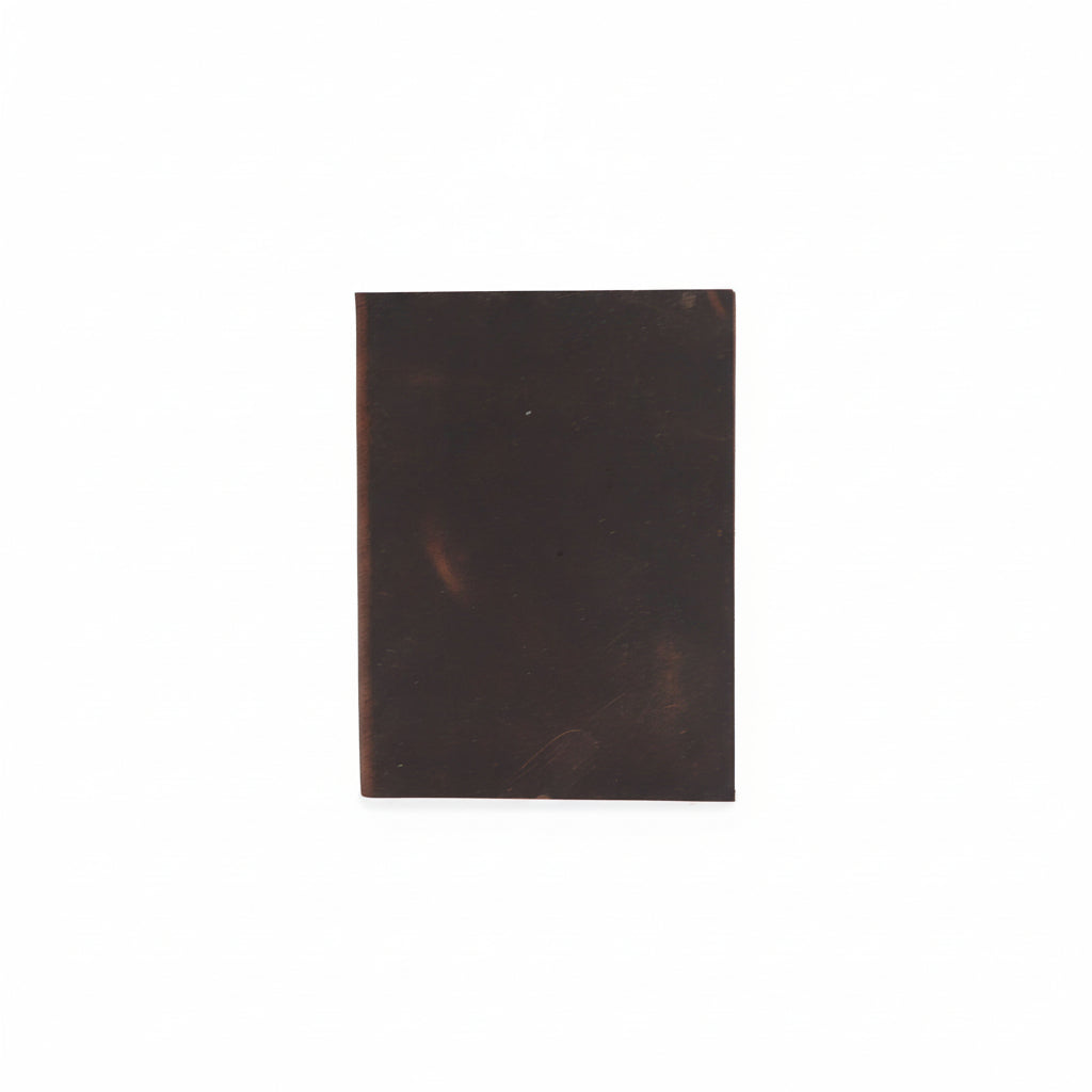 Dark brown leather-bound book on a white background from MVB STUDIO official store.