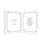 Simple border design of funeral order of service by MVB STUDIO