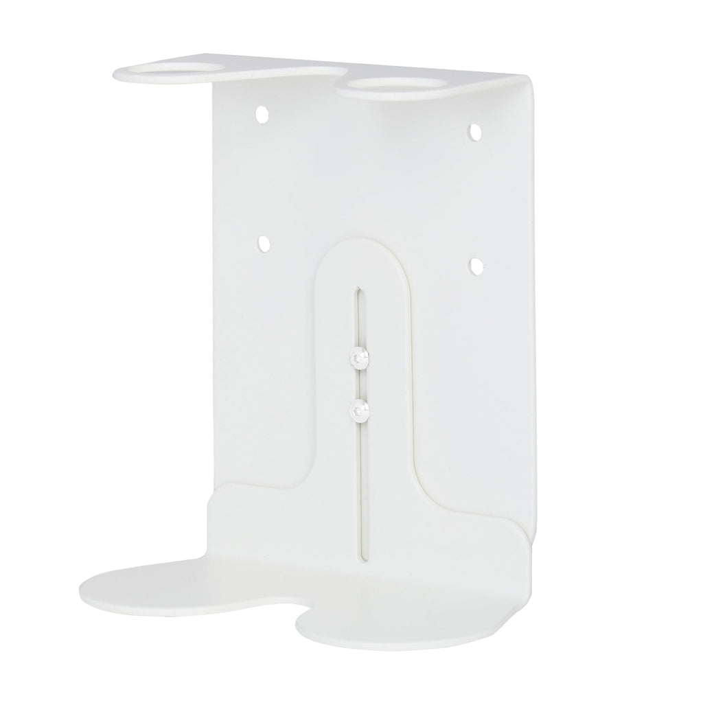 White metal bracket on a white background