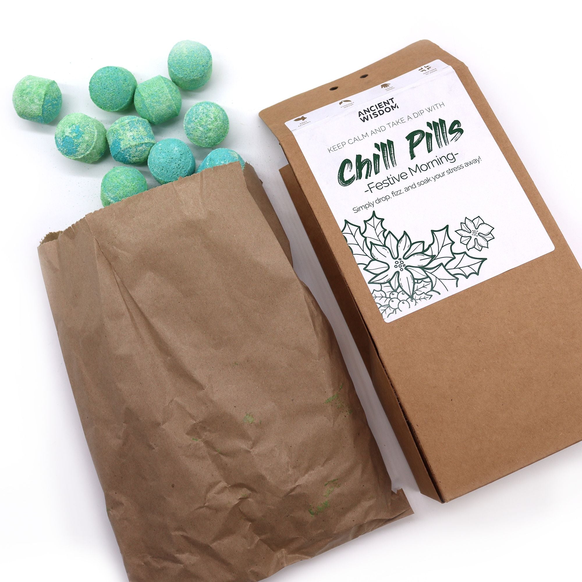 Festive Morning Chill Pills Bath Bomb Gift Pack