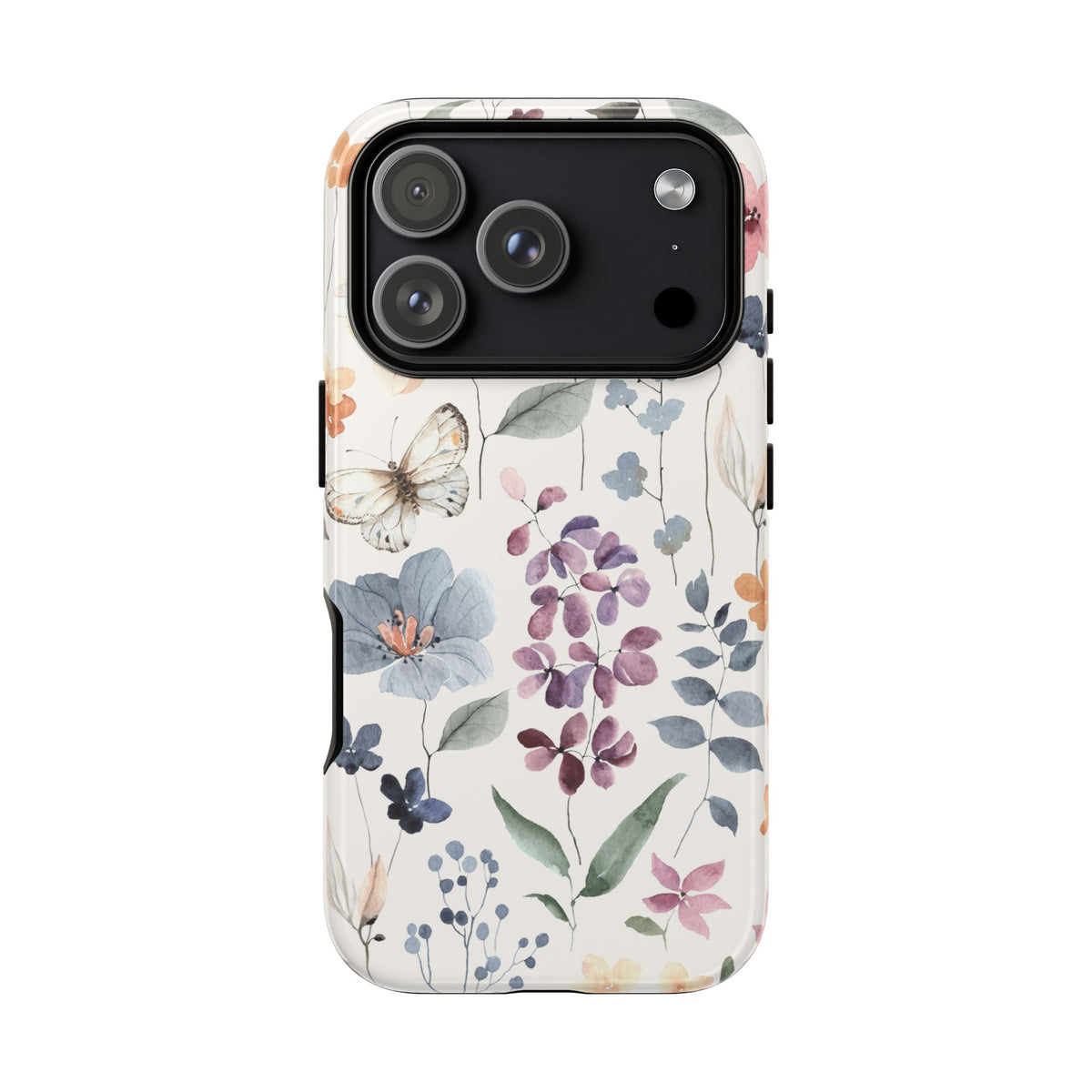 Flowers Tough iPhone 17 Pro Case with spring flower designs, perfect as a gift and spring vibes