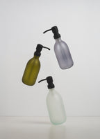White Fog Glass Soap Dispenser | Kuishi