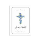 Forget-Me-Not Cross Funeral Order of Service