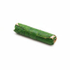 Roll of green Green Rolled Leather Travel Notebook – 96 Pages – A5 (21 × 15 cm) on a white background