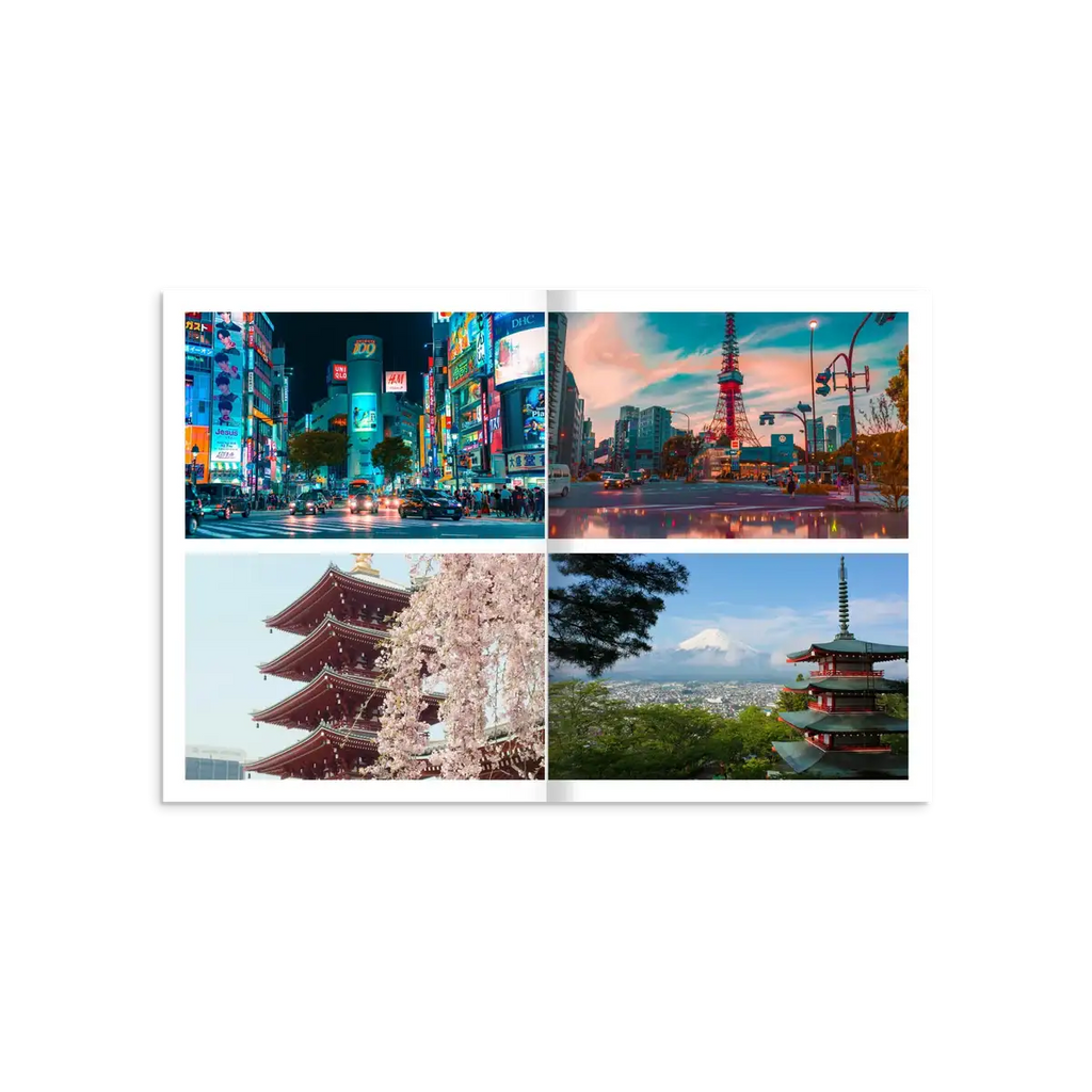 Japan Travel Photo Book with images of Japanese City and landscape