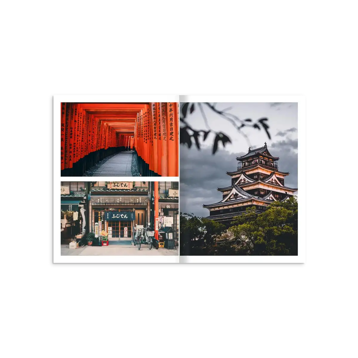 Japan Travel Photo Book with images of unique Japanese scene and architectures