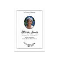 Minimal Floral Funeral Order of Service by MVB STUDIO