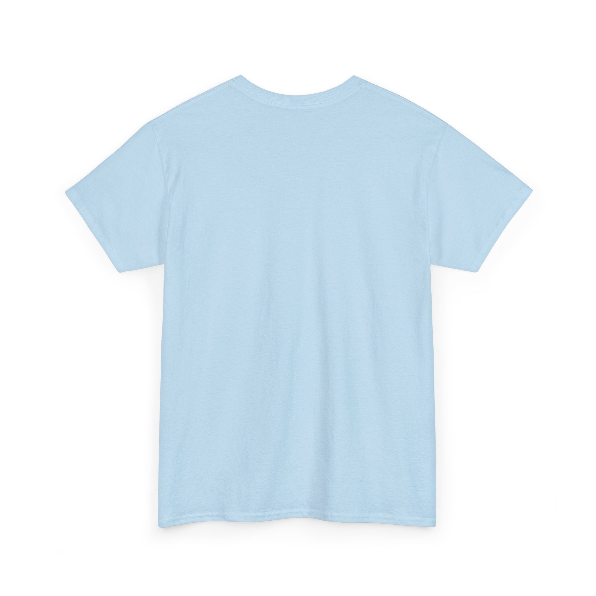 Light blue t-shirt on a white background