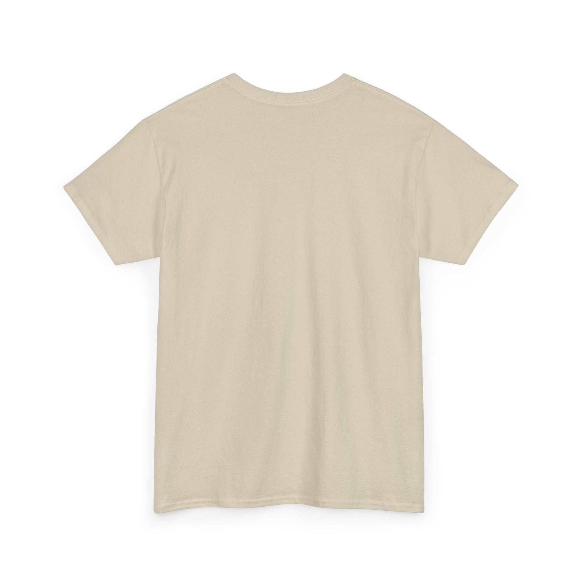 Beige t-shirt on a white background