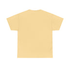 The back of OSAKA JAPAN T-shirt plain yellow t-shirt on a white background