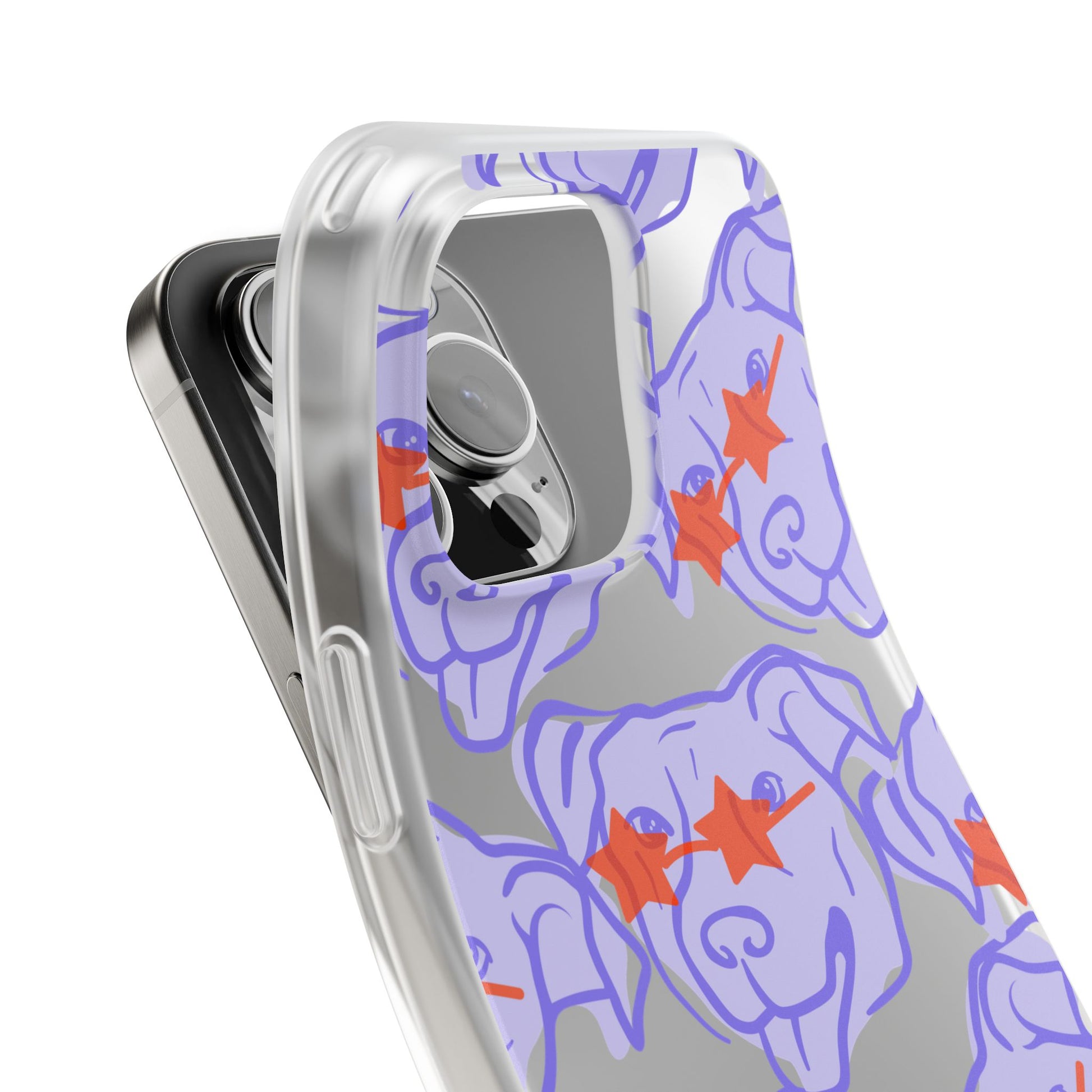 Peeling of the case Puppy Sunglasses Flexi Case iPhone 16 Pro Max