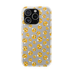 Thinking Emoji Buzz Soft Flexi Case for iPhone 15 Pro Max with emoticon patterns