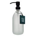 White Fog Glass Soap Dispenser | Kuishi