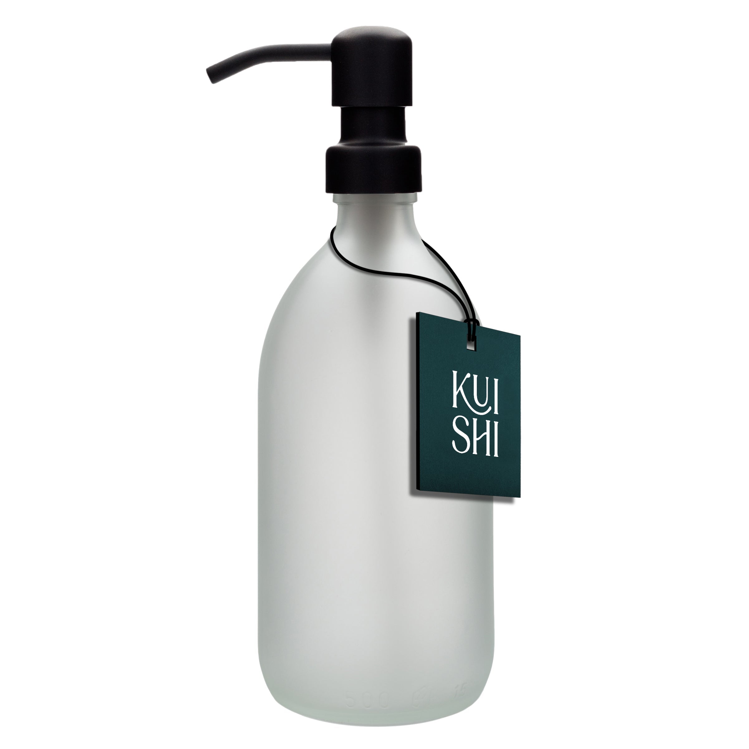 White Fog Glass Soap Dispenser | Kuishi