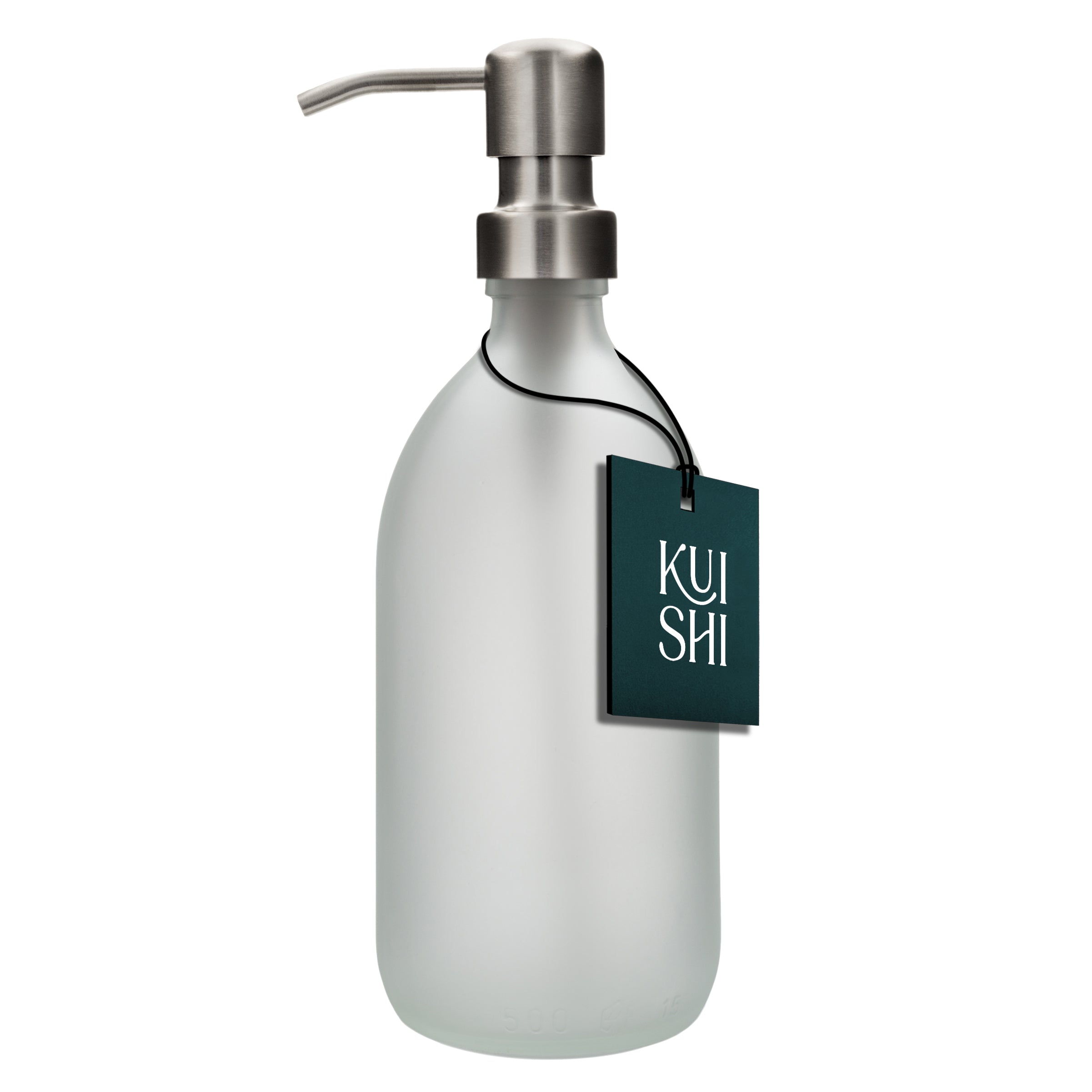 White Fog Glass Soap Dispenser | Kuishi