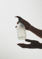 White Fog Glass Soap Dispenser | Kuishi