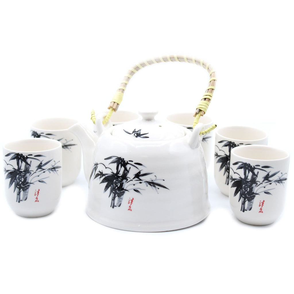 White Stone Oriental Herbal Teapot Set AW Dropship UK