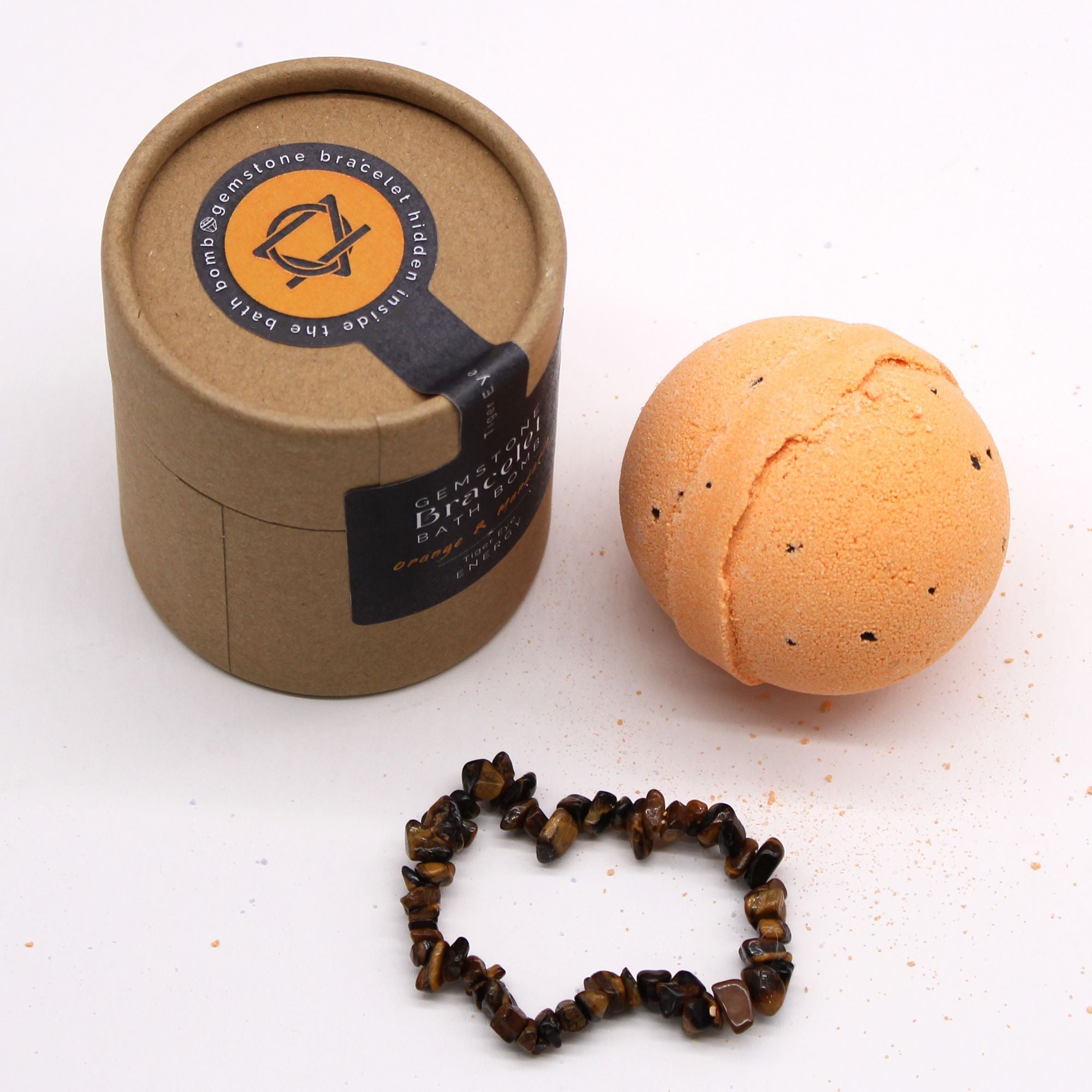 Tiger Eye Gem Bracelet Bath Bomb AW Dropship UK